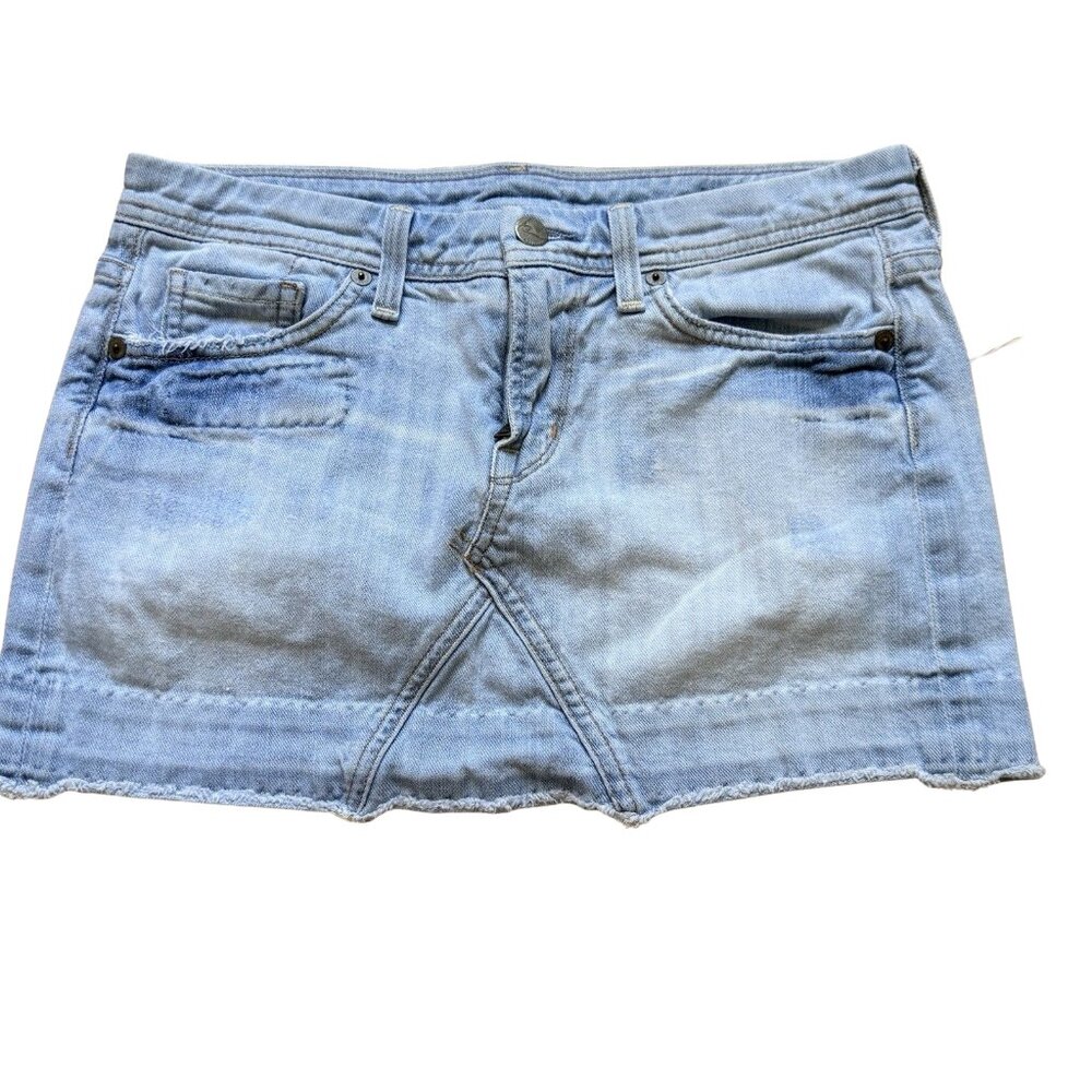 Citizens of Humanity Mini Skirt Size 27 Denim Made In USA Y2K Super Cute